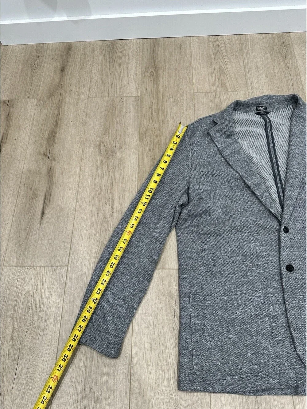 Faherty The Inlet Blazer Mens 2XLT Unstructured Cotton Light Grey